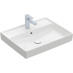 Collaro, Lavabos muraux, 600 x 470 mm, Rectangulaire, Modèle déposé, pour robinetterie murale, sans troude robinetterie, sans trop-pleinsur , Blanc
