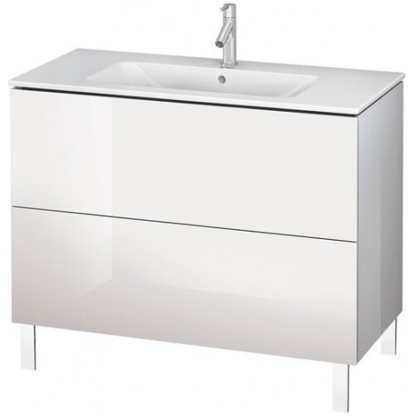 Meuble sous-vasque L-CUBE 1020x481x704mm blanc mat