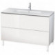 Meuble sous-vasque L-CUBE 1220x481x704mm blanc mat