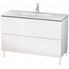 Meuble sous-vasque L-CUBE 1220x481x704mm blanc mat