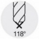 Foret-fraiseur universel à queue cylindrique, Ø : 6 mm, Ø queue 6 mm, Long. totale 90 mm