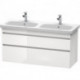 Meuble sous-vasque DURASTYLE 448x1230x610mm blanc brillant