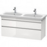 Meuble sous-vasque DURASTYLE 448x1230x610mm blanc brillant