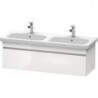 Meuble sous-vasque DURASTYLE 448x1230x398mm blanc brillant