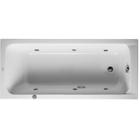 Baignoire Bain à remous rectangulaire D-CODE 100 l 160x70 blanc 1 RS Jet Project