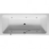 Baignoire Bain à remous rectangulaire D-CODE 150 l 180x80 blanc, 2 dossiers Jet Project