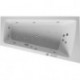 Baignoire bain à remous Duravit PAIOVA 180 l 170x100 blanc 1 dossier incliné droite Combi-Syst E