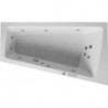 Baignoire bain à remous Duravit PAIOVA 180 l 170x100 blanc 1 dossier incliné droite Combi-Syst E