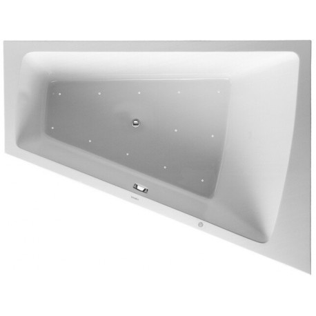 Baignoire bain à remous Duravit PAIOVA 315 l 180x140 blanc 1 dossier incliné droite Jet-Syst