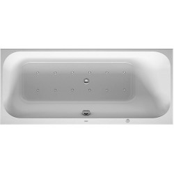 Baignoire Bain à remous rectangulaire HAPPY D.2 145 l 160x70 blanc 1 dossier incliné droite Combi-Syst E