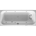Baignoire Bain à remous rectangulaire HAPPY D.2 150 l 170x70 blanc 1 dossier incliné droite Combi-Syst P