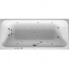 Baignoire Bain à remous rectangulaire HAPPY D.2 180 l 180x80 blanc, 2 dossiers Combi-Syst E