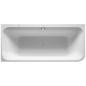 Baignoire Bain à remous rectangulaire HAPPY D.2 angle gauche 180 l 180x80 blanc, 2 dossiers Jet-Syst