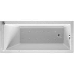 Baignoire Bain à remous rectangulaire STARCK 135 l 160x70 blanc 1 RS Jet-Syst