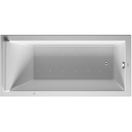 Baignoire Bain à remous rectangulaire STARCK 186 l 170x80 blanc 1 RS Combi-Syst P