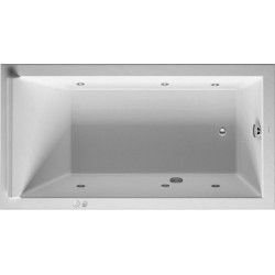 Baignoire Bain à remous rectangulaire STARCK 221 l 170x90 blanc 1 RS Jet-Syst