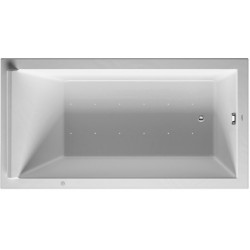 Baignoire Bain à remous rectangulaire STARCK 221 l 170x90 blanc 1 RS Combi-Syst E
