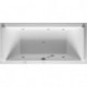 Baignoire Bain à remous rectangulaire STARCK 174 l 180x80 blanc, 2 dossiers Jet-Syst