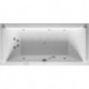 Baignoire Bain à remous rectangulaire STARCK 174 l 180x80 blanc, 2 dossiers Combi-Syst P