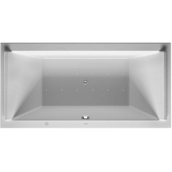Baignoire Bain à remous rectangulaire STARCK 212 l 180x90 blanc, 2 dossiers Combi-Syst E