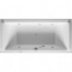 Baignoire Bain à remous rectangulaire STARCK 241 l 190x90 blanc, 2 dossiers Jet-Syst