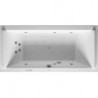 Baignoire Bain à remous rectangulaire STARCK 241 l 190x90 blanc, 2 dossiers Combi-Syst P
