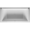 Baignoire Bain à remous rectangulaire STARCK 309 l 200x100 blanc, 2 dossiers Combi-Syst P