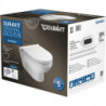 WC suspendu-Set DURASTYLE Basic RIMLESS blanc