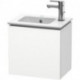 Meuble sous-vasque L-CUBE 294x420x400mm ouverture droite blanc mat