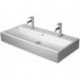 Lavabo Duravit VERO AIRavec trop plein plage de robinettrie 1000x470mm 1 trou de robinetterie blanc