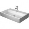 Lavabo Duravit VERO AIRavec trop plein plage de robinettrie 800x470mm 1 trou de robinetterie blanc