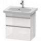 Meuble sous-vasque DURASTYLE 368x580x610mm blanc brillant
