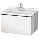 Meuble sous-vasque L-CUBE 469x670x408mm blanc brillant