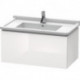 Meuble sous-vasque L-CUBE 469x820x408mm blanc brillant