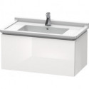 Meuble sous-vasque L-CUBE 469x820x408mm blanc brillant
