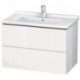 Meuble sous-vasque L-CUBE 469x820x558mm blanc mat