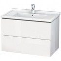 Meuble sous-vasque L-CUBE 469x820x558mm blanc brillant