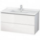 Meuble sous-vasque L-CUBE 469x1020x558mm blanc mat