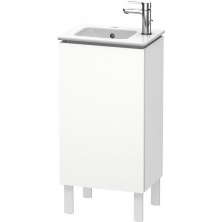 Meuble sous-vasque L-CUBE 294x420x704mm ouverture droite blanc mat