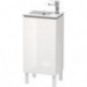 Meuble sous-vasque L-CUBE 294x420x704mm ouverture droite blanc brillant lack