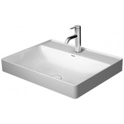 Vasque à poser DURASQUAdroite sans débordement m trou B 600x470mm 1 trouwe