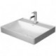 Vasque à poser DURASQUAdroite sans débordement m trou B 600x470mm o trouwe