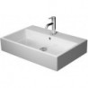 Lavabo Duravit VERO AIR sans trop pleinavec plage de robinettrie 700x470mm 1 trou de robinetterie blanc