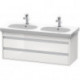 Meuble sous-vasque KETHO 455x1150x480mm blanc brillant