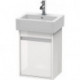 Meuble sous-vasque KETHO 320x400x550mm ouverture gauche blanc brillant