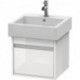 Meuble sous-vasque KETHO 440x450x410mm blanc brillant