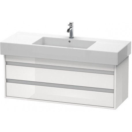 Meuble sous-vasque KETHO 455x1200x480mm blanc brillant
