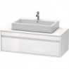 Meuble sous-vasque KETHO 550x1200x426mm blanc brillant
