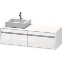Meuble sous-vasque KETHO 550x1400x426m avec éclairage li blanc brillant