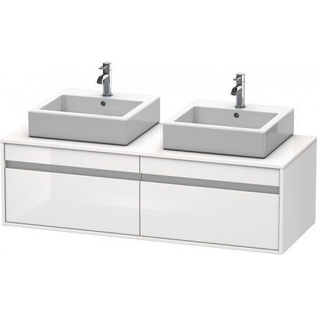 Meuble sous-vasque KETHO 550x1400x426mm blanc brillant